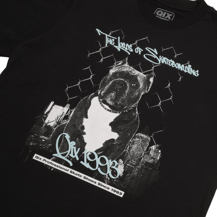 CAMISETA QIX STREET SKATE DOG PRETA