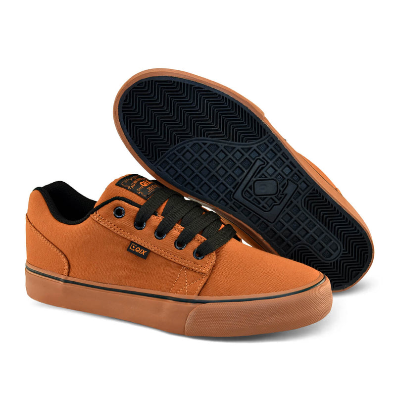 Tênis QIX Allan Mesquita Vulcan 07 - Caramelo e Gum