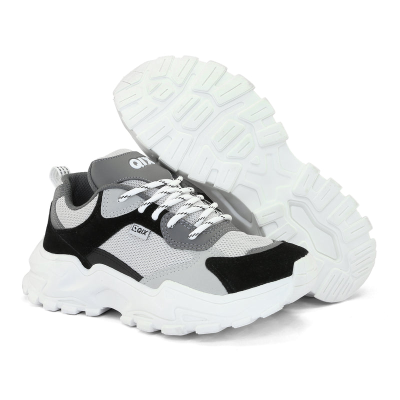 Tênis QIX Higher Preto, Grafite e Branco