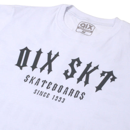 CAMISETA QIX SKATE BOARDS SINCE 1993 BRANCA