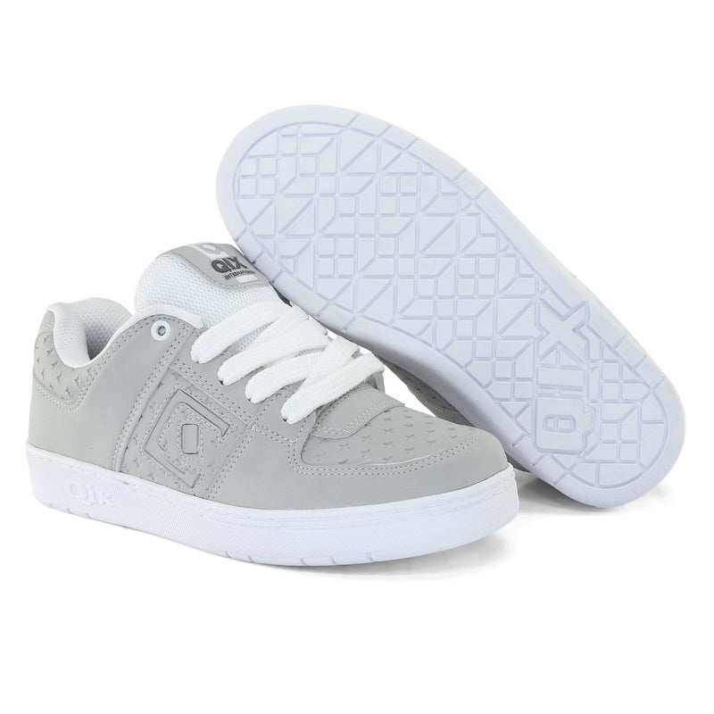 Tênis Qix 90's Slim Cinza e Branco