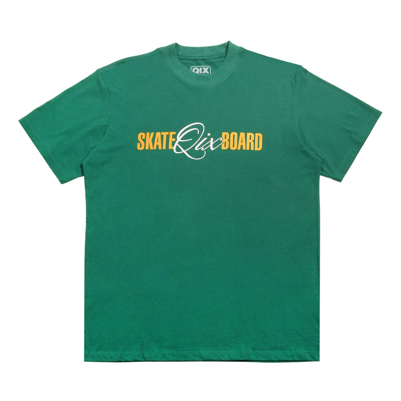 CAMISETA QIX STREET SKATE BOARD SINCE 1993 VERDE