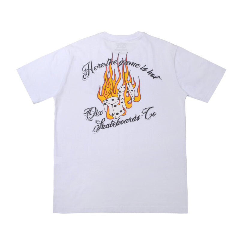 CAMISETA QIX SKATEBOARDS COMPANY BRANCA