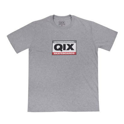 CAMISETA QIX INTERNATIONAL SKATEBOARDS SQUARE MESCLA