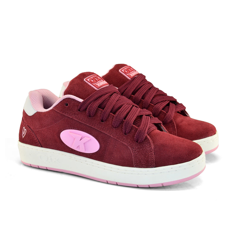 Tênis Qix and Kings Combat Suede Heart Pack Bordô