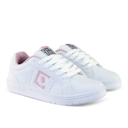 TÊNIS QIX SKATE COMBAT RETRÔ BRANCO E ROSA