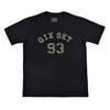 CAMISETA QIX SKT 93 CAMOUFLAGED LOGO PRETA