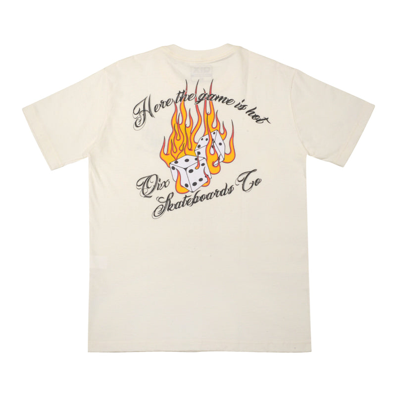 CAMISETA QIX SKATEBOARDS COMPANY OFF WHITE