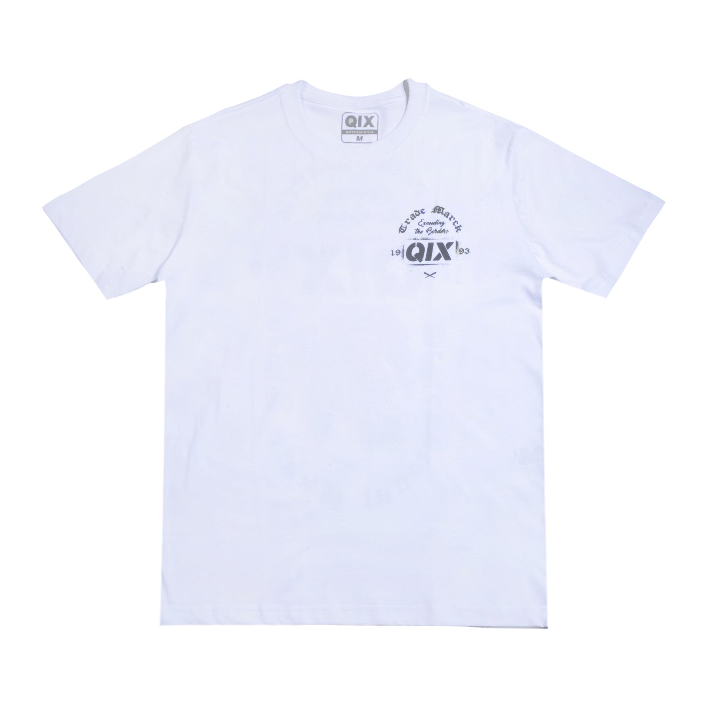 CAMISETA QIX INTERNATIONAL SKATE SHOES BRANCA