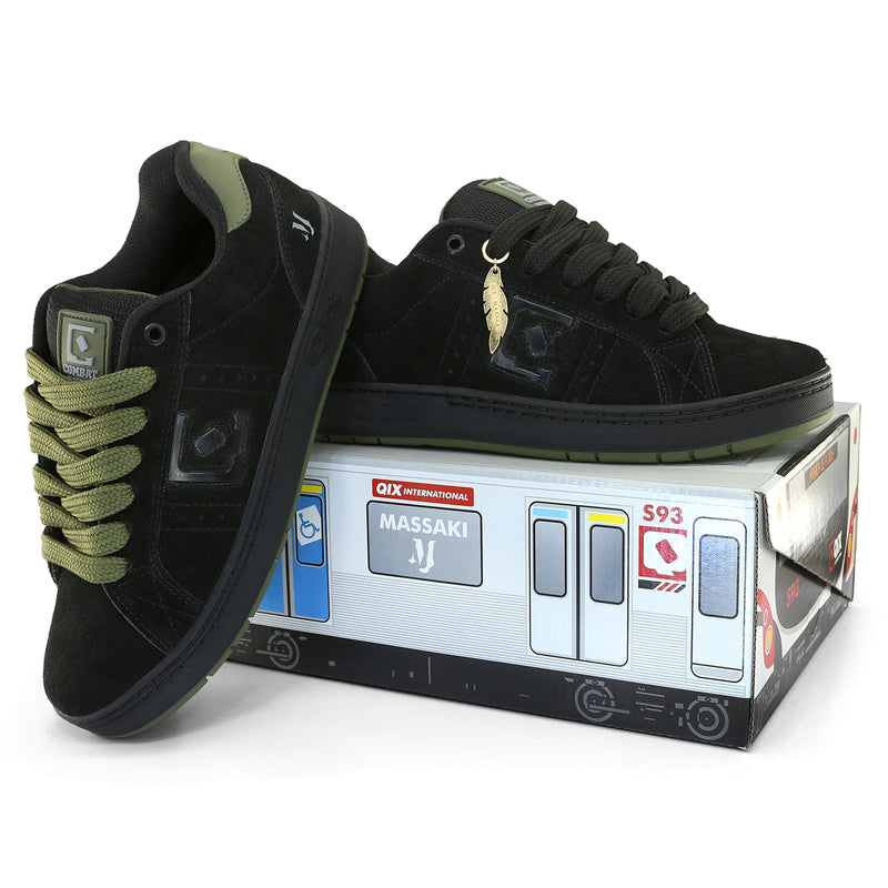 Tênis Qix Combat Massaki Preto e Verde