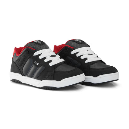 Tênis Infantil Qix Square Preto, Chumbo e Vermelho