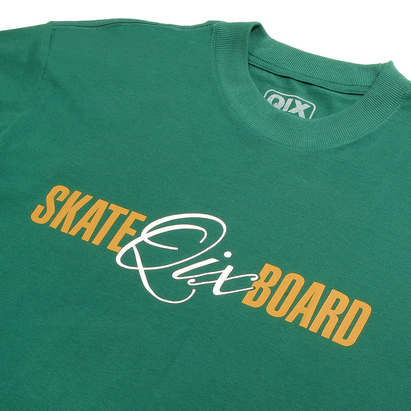 CAMISETA QIX STREET SKATE BOARD SINCE 1993 VERDE
