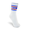 Meia Cano Alto QIX Branco Old School - 3 Pares