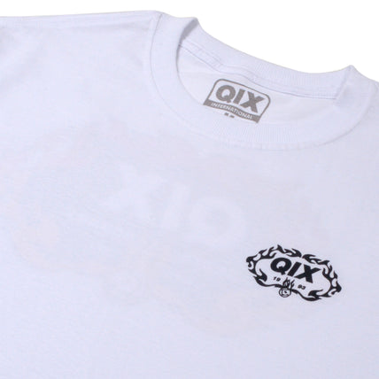CAMISETA QIX FIRE SKATE BOARDS BRANCA