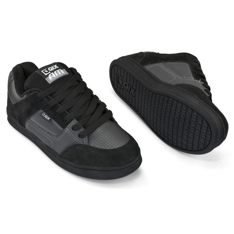 Tênis Qix AM - Skate confort Preto e Chumbo