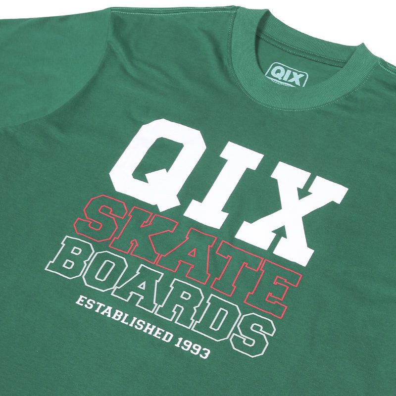 CAMISETA QIX BOARDS SKATE VERDE
