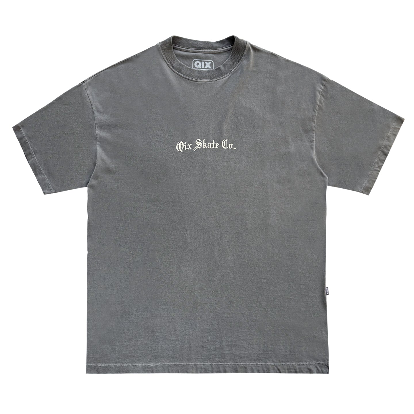 OXG × YUEQI QI Football Oversized Tee CAMISETA QIX OVERSIZED SÃO JORGE PRETO ESTONADO