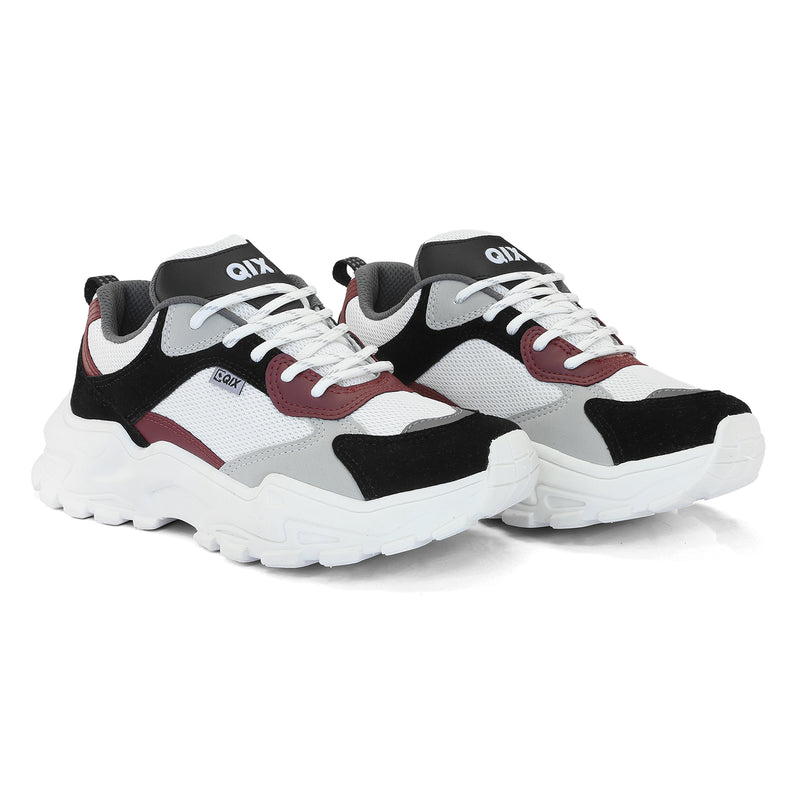 Tênis QIX Higher Preto, Bordô e Branco