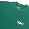 CAMISETA QIX STREET MINIMAL LOGO VERDE