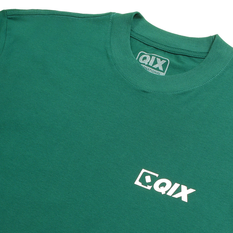 CAMISETA QIX STREET MINIMAL LOGO VERDE