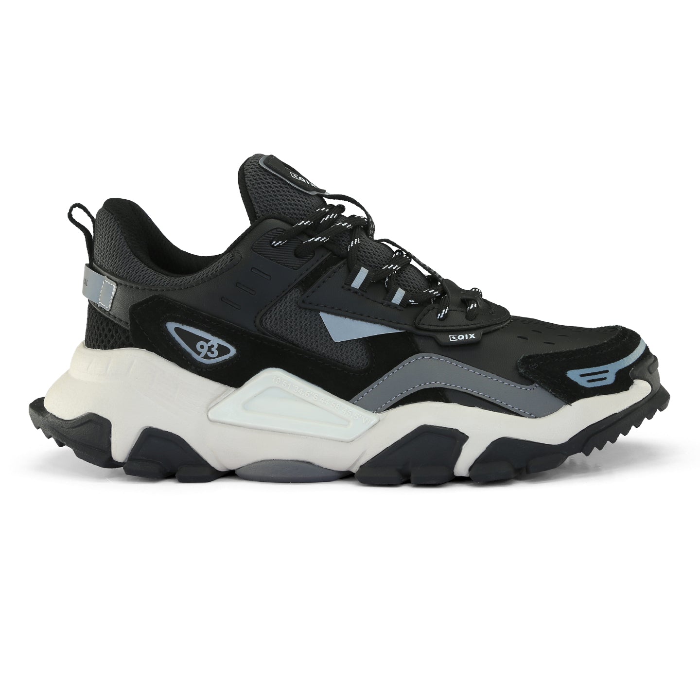 Tênis Qix Trek Urban Hiking Preto e Cinza