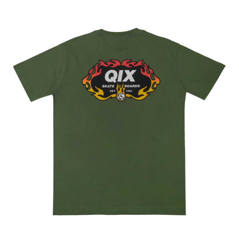 CAMISETA QIX FIRE SKATE BOARDS MUSGO