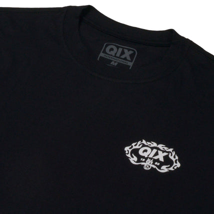 CAMISETA QIX FIRE SKATE BOARDS PRETA