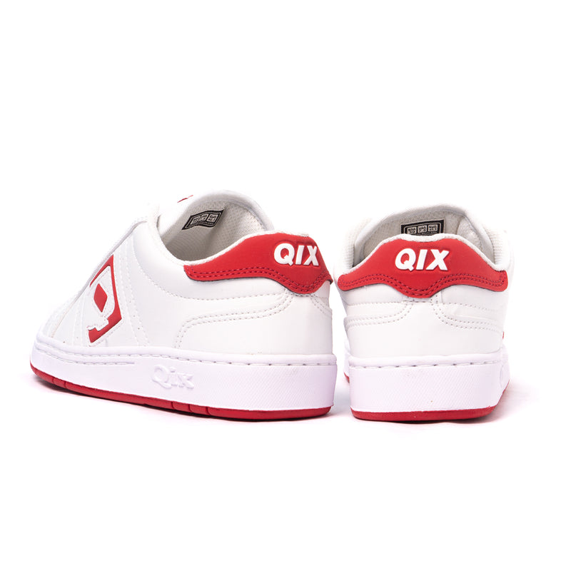 TÊNIS QIX SKATE COMBAT RETRÔ BRANCO E VERMELHO