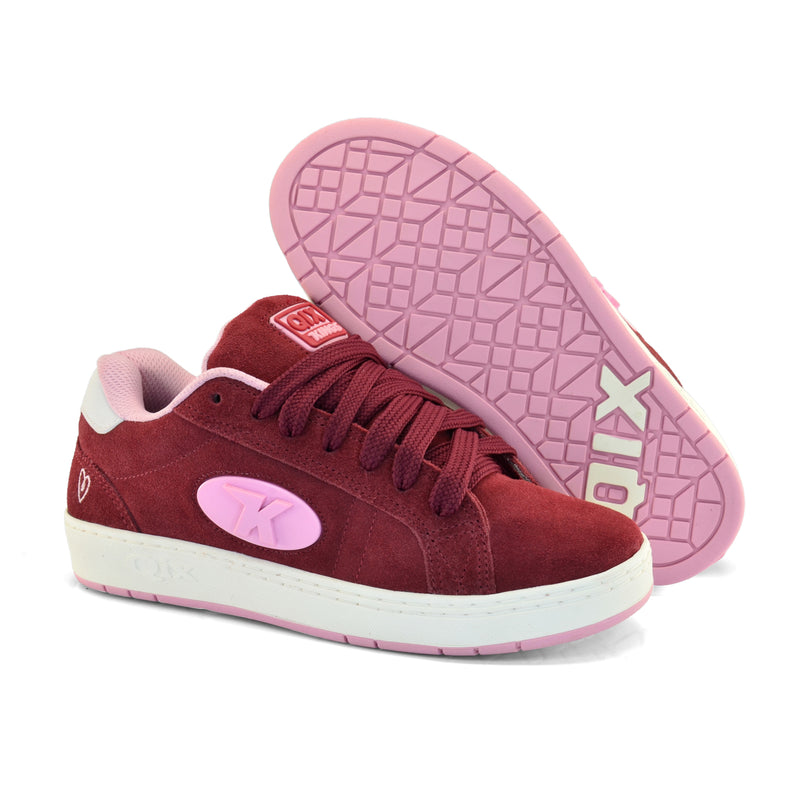 Tênis Qix and Kings Combat Suede Heart Pack Bordô