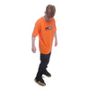 CAMISETA QIX SKATEBOARDS MONOGRAMA ORIGINAL LARANJA