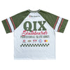CAMISETA QIX RAGLAN SKATEBOARDS OFF WHITE E VERDE