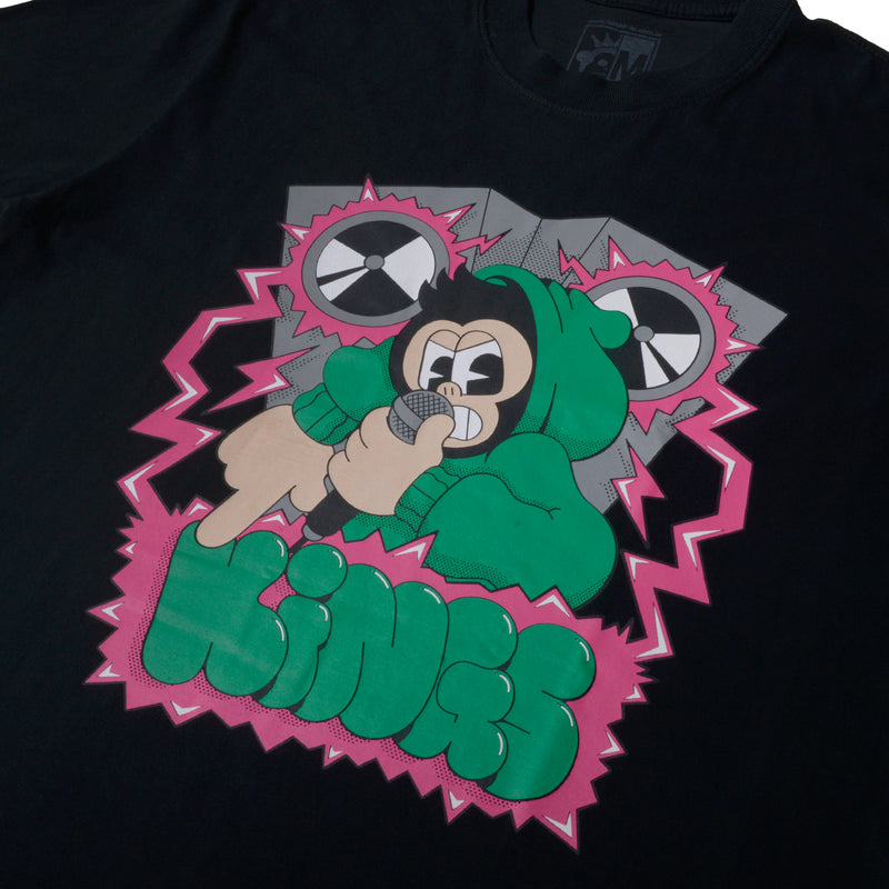 Camiseta Kings Graphics Sound Oversized Preta