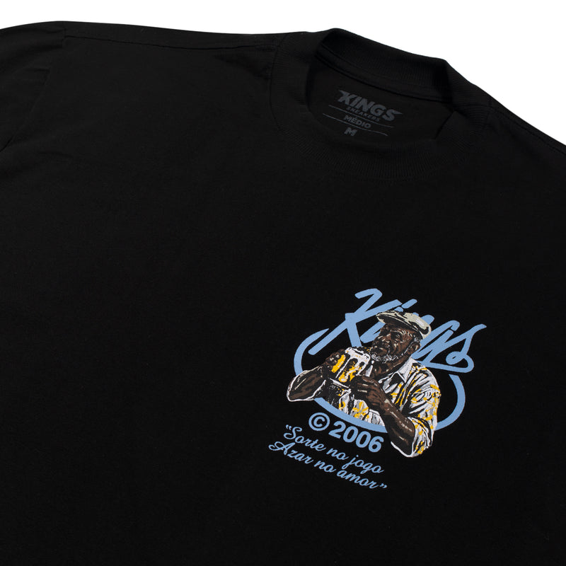 Camiseta Kings Boêmia Club Sorte no Jogo Preto