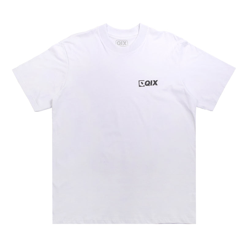 CAMISETA QIX STREET MINIMAL LOGO BRANCA