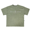 CAMISETA QIX BOX INTERNACIONAL SKATEBOARDS OLIVA ESTONADO