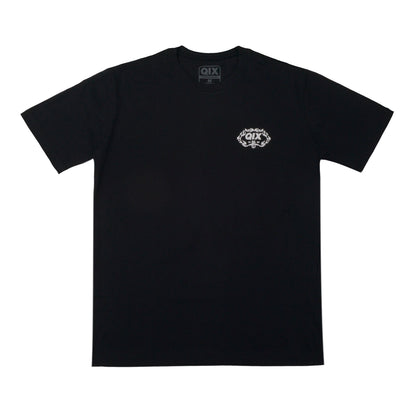 CAMISETA QIX FIRE SKATE BOARDS PRETA