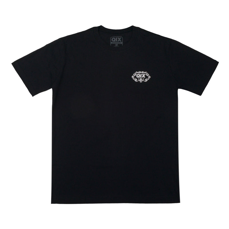 CAMISETA QIX FIRE SKATE BOARDS PRETA