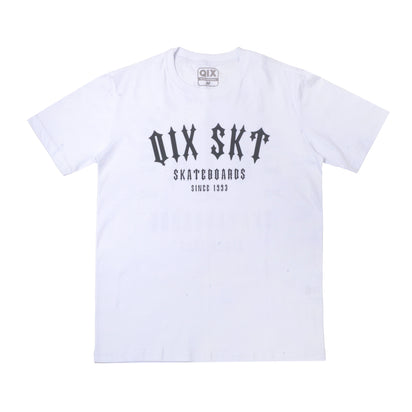 CAMISETA QIX SKATE BOARDS SINCE 1993 BRANCA
