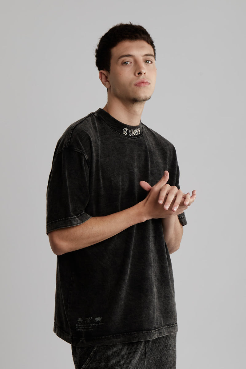 Camiseta Kings Washed Ghotic Oversized