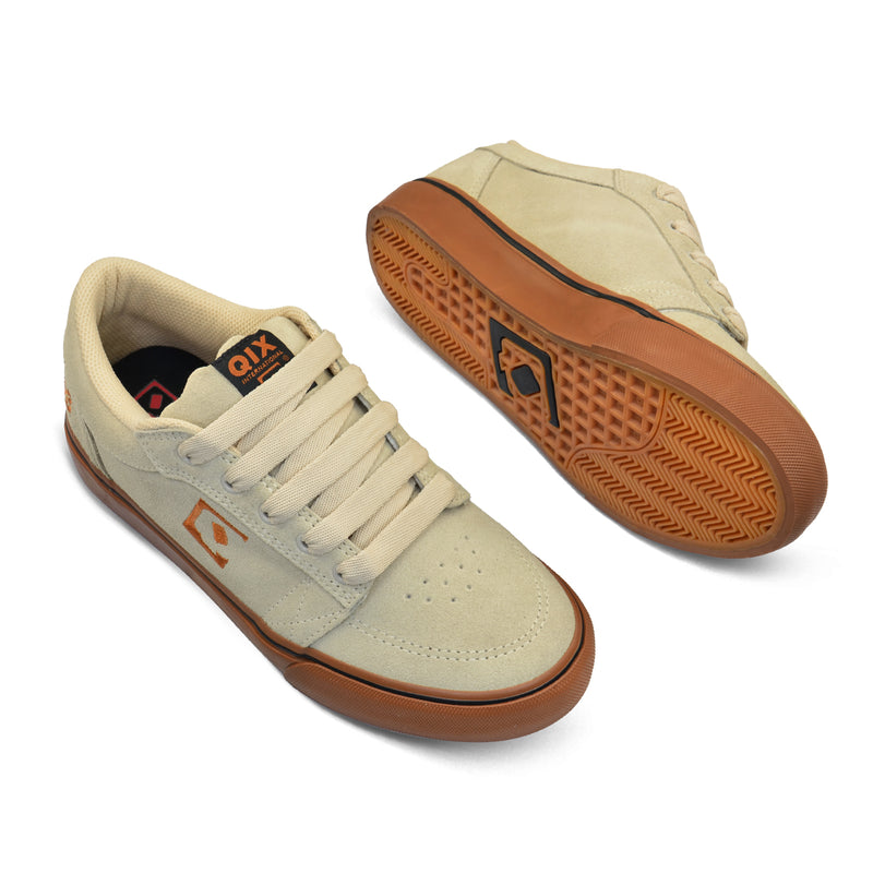 Tênis QIX 93 Ninety Three Vulcan 07 - Bege e Gum