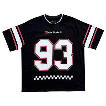 CAMISETA QIX RAGLAN SKATEBOARDS PRETA