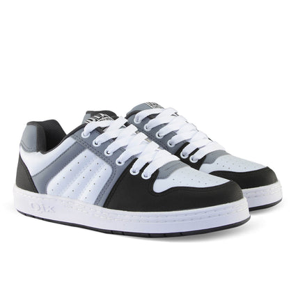 Tênis Qix 80's - Branco, Cinza e Preto