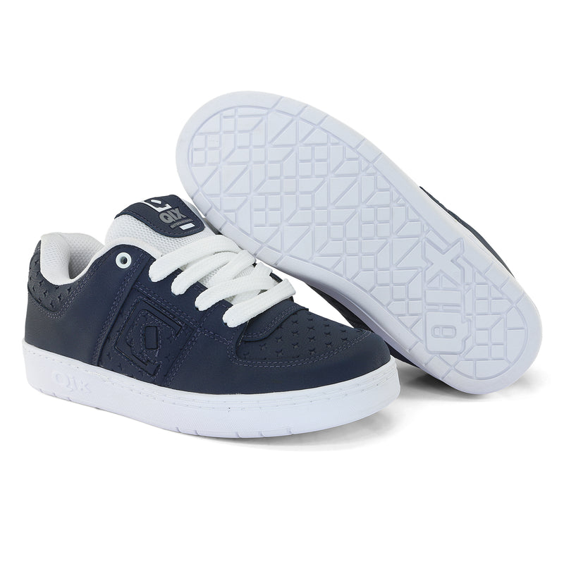 Tênis Qix 90's Slim Marinho e Branco