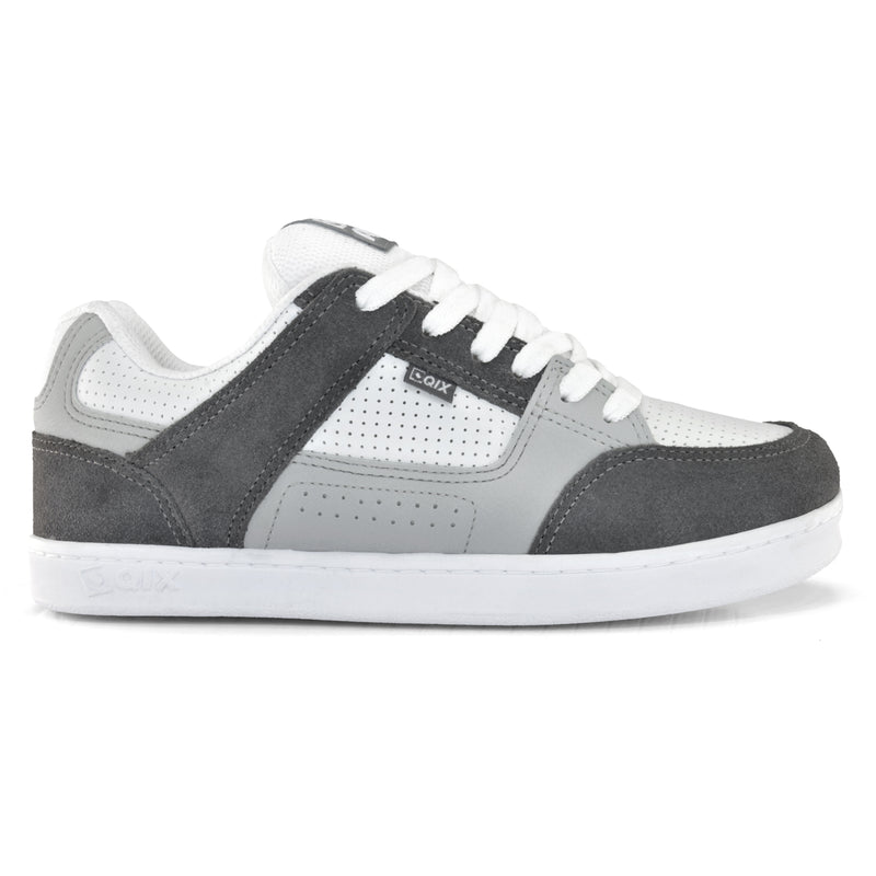 Tênis Qix AM - Skate Confort Chumbo e Branco