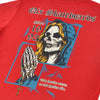 CAMISETA QIX SKULL SKATEBOARD VERMELHA