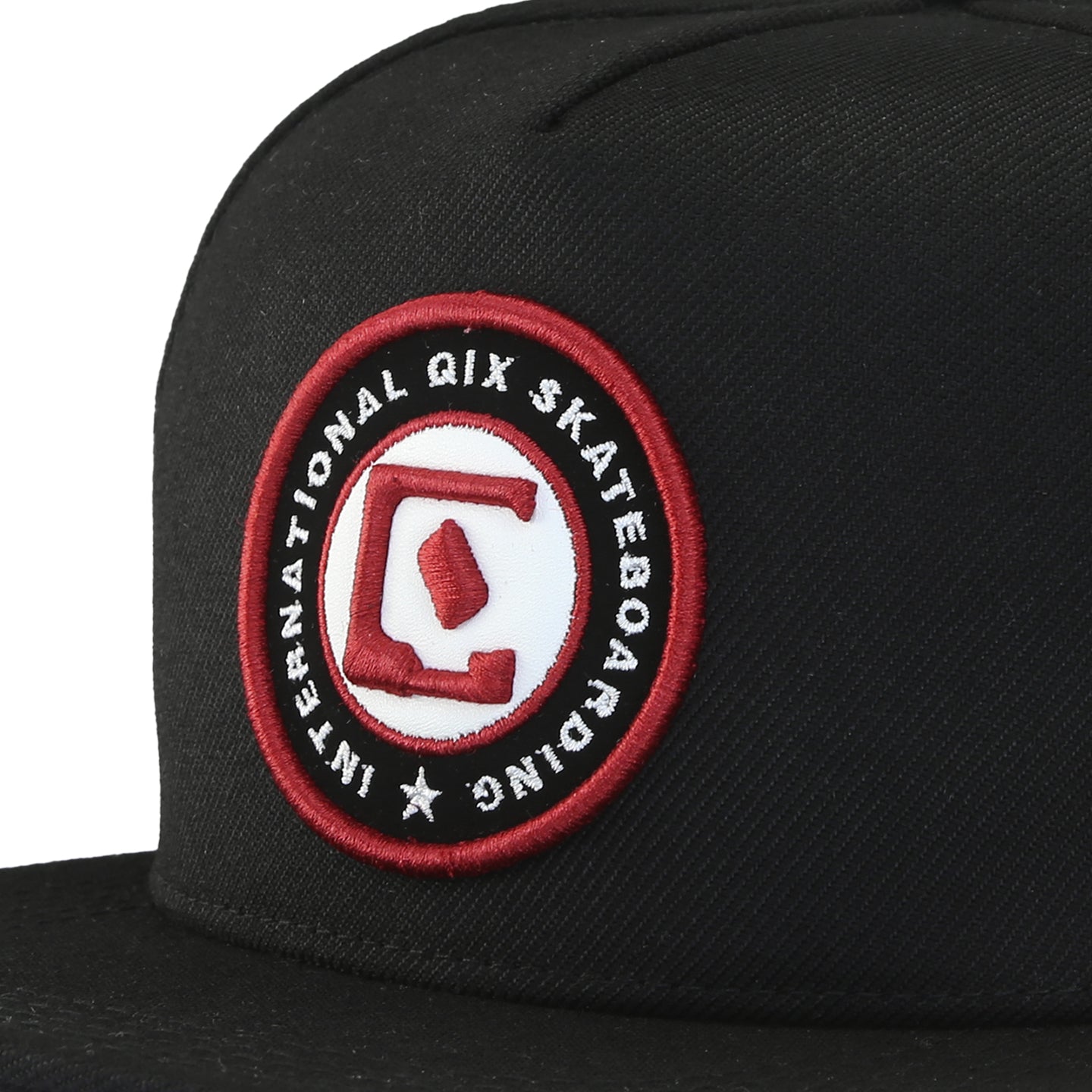 Boné Aba Reta QIX Internacional Skateboarding Preto