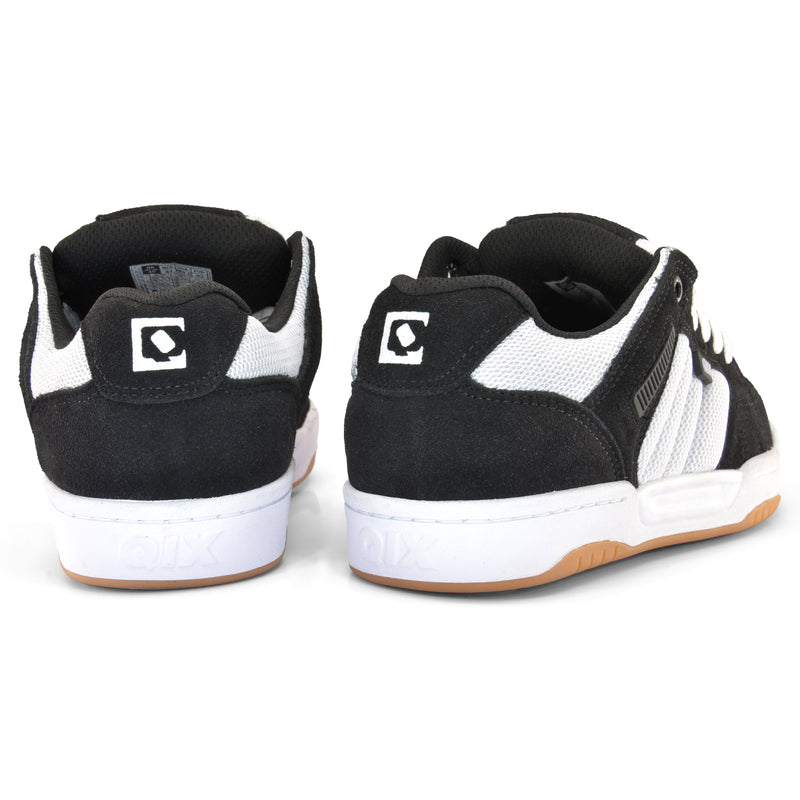Tênis Qix Square Suede - Preto e Branco Latex