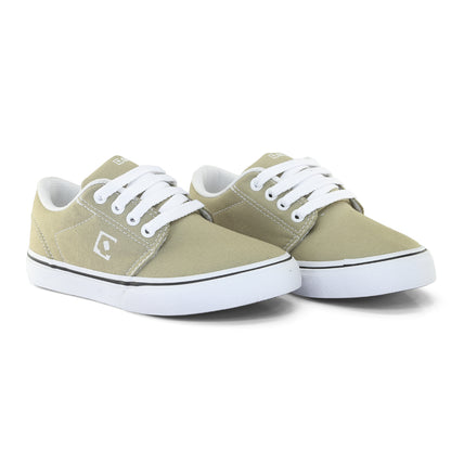 Tênis Infantil Qix Combat 3 Caqui e Branco