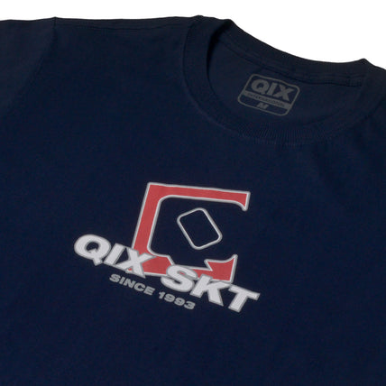 CAMISETA QIX SKT RED LOGO MARINHO
