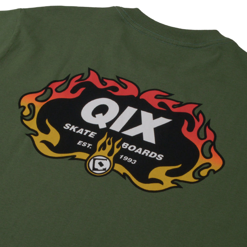 CAMISETA QIX FIRE SKATE BOARDS MUSGO